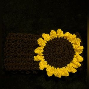 Crocheted Sunflower Headband